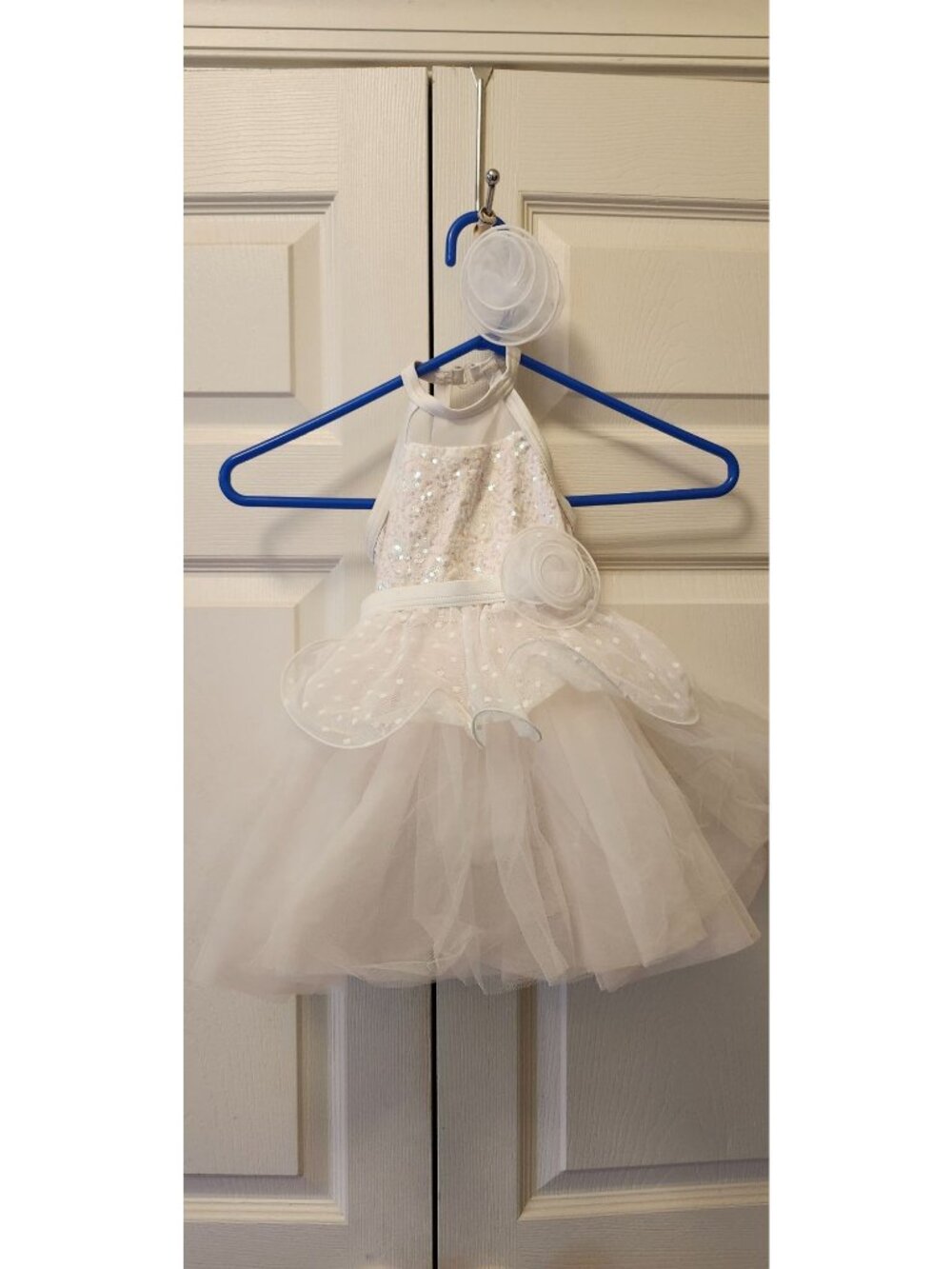 Weissman Riding Free 17029 White High Neck Tutu Dress Dance Costume Size XSC 4/5